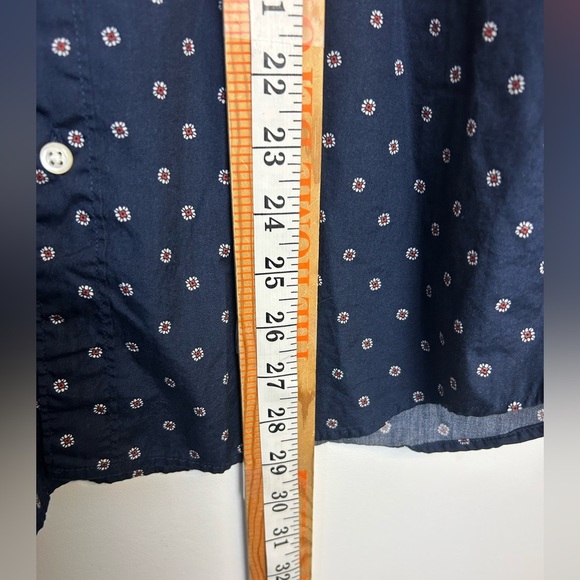 J. Crew by Lewn 100s 2 ply Yarn Shirt Mens M Slim Secret Wash Button up Floral - Picture 11 of 14